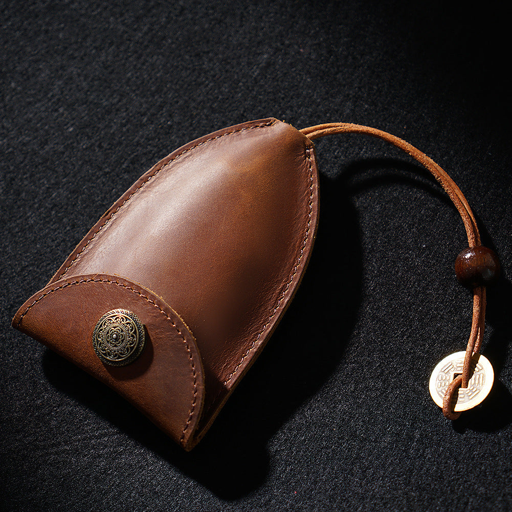 Wholesale Genuine Leather Small Bag Leather Keychain
